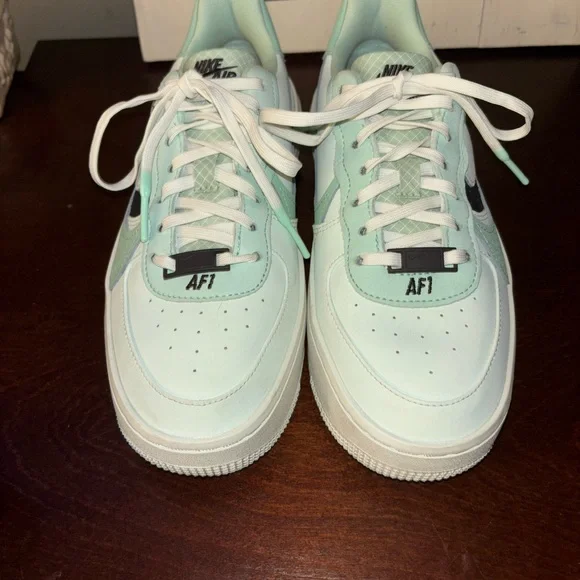 Nike AF1 Platform Air Force 1 (Womens Size 7) Shoes DX3730 300 Barely Enamel - Picture 6 of 13